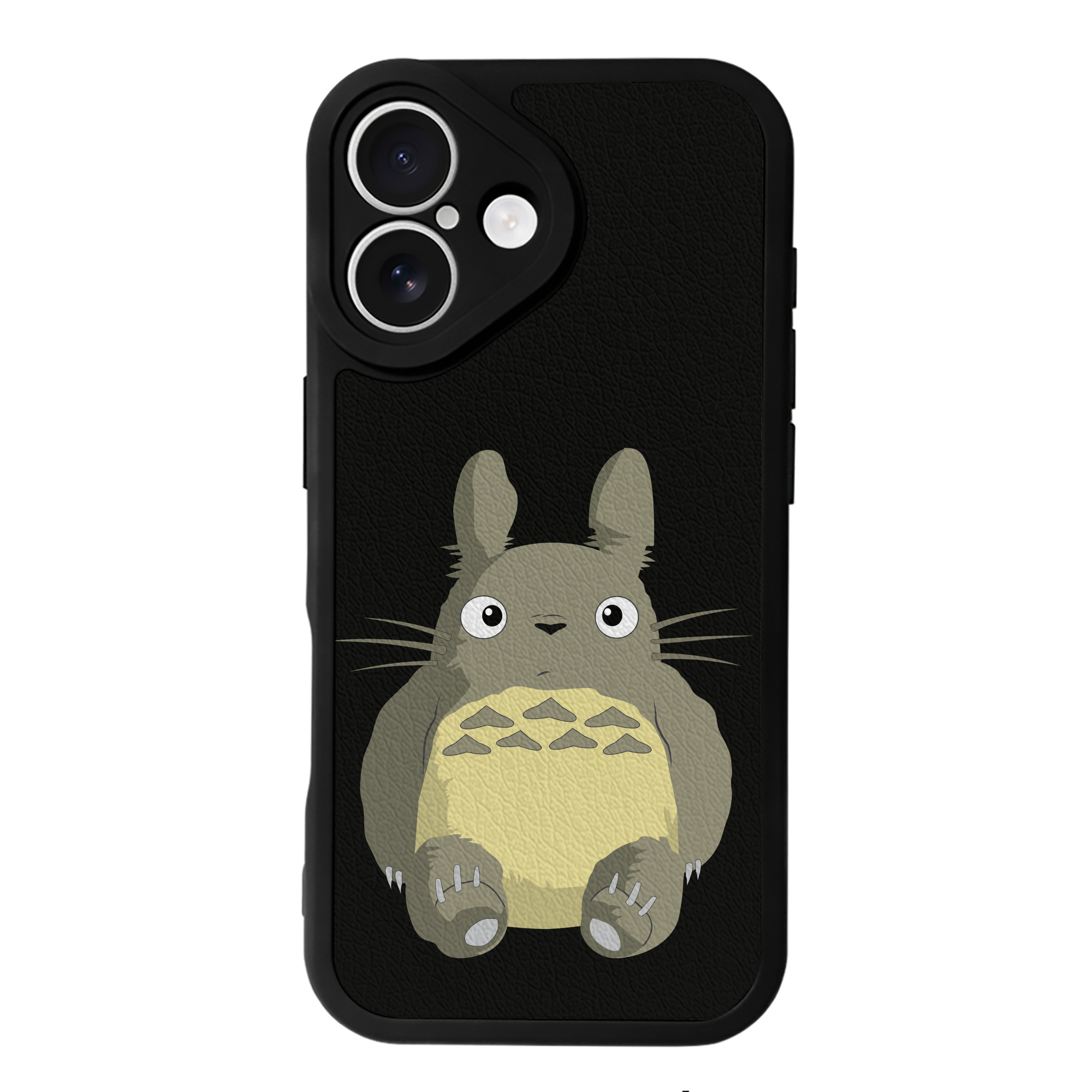 （画像用） となりのトトロ 草壁メイ 草壁サツキ My Neighbor Totoro Satsuki Kusakabe Mei Kusakabe 【iPhone 16シリーズ対応】シリコンスマホケース（レザー調） 材質：シリコン